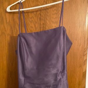 Bridesmaid dress light purple spaghetti straps. Size 14